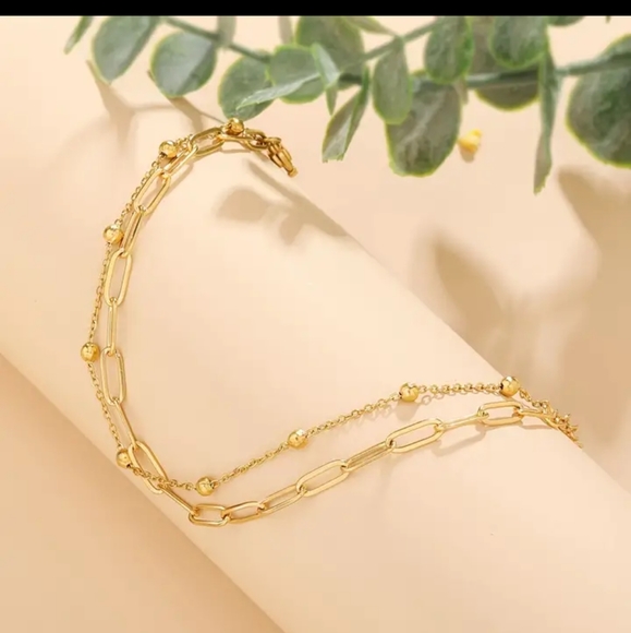 18K Gold Plated Chain Bracelet - Picture 5 of 9